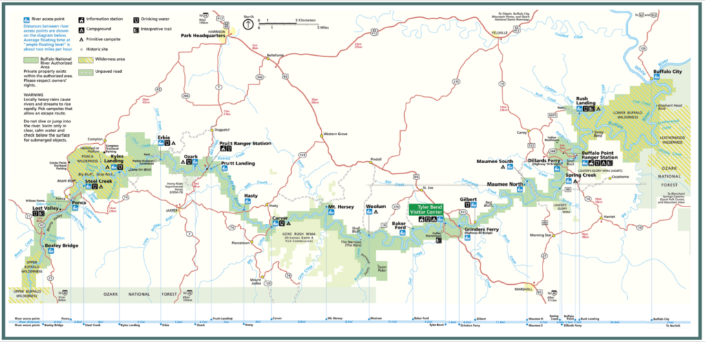 Buffalo River Map